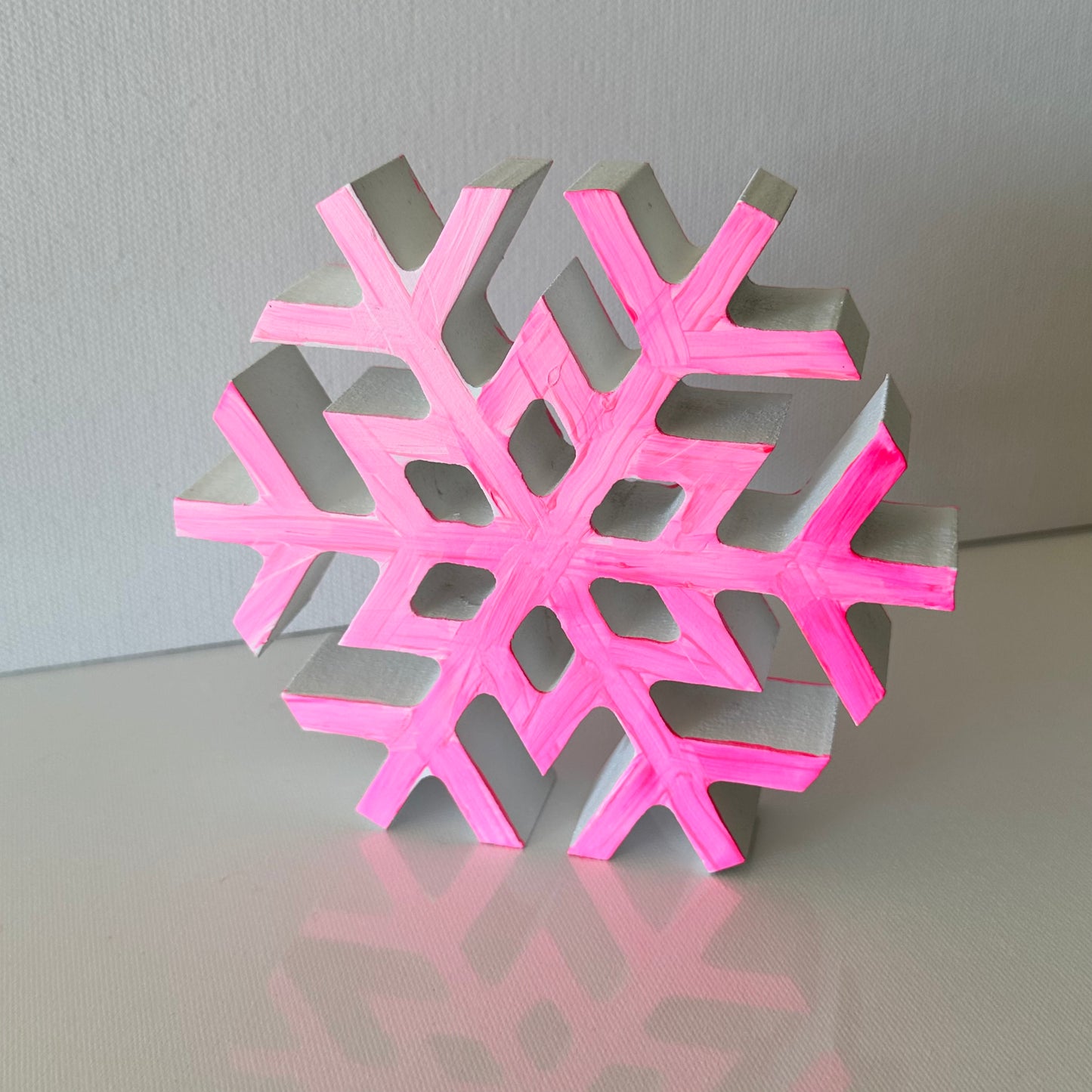 Snowflake Decor medium, pink