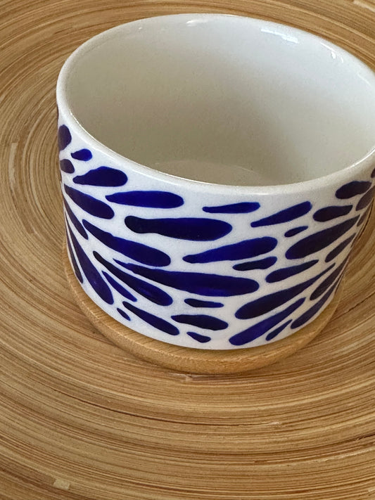 Hand Painted Mini Pot (Royal Sunburst)