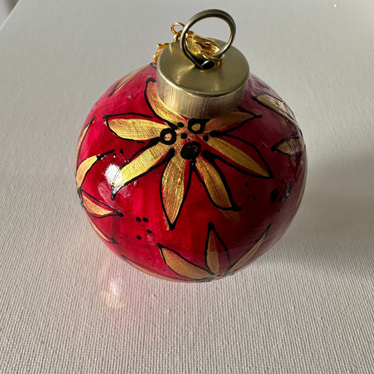 Sketchy Poinsettia (Ruby)