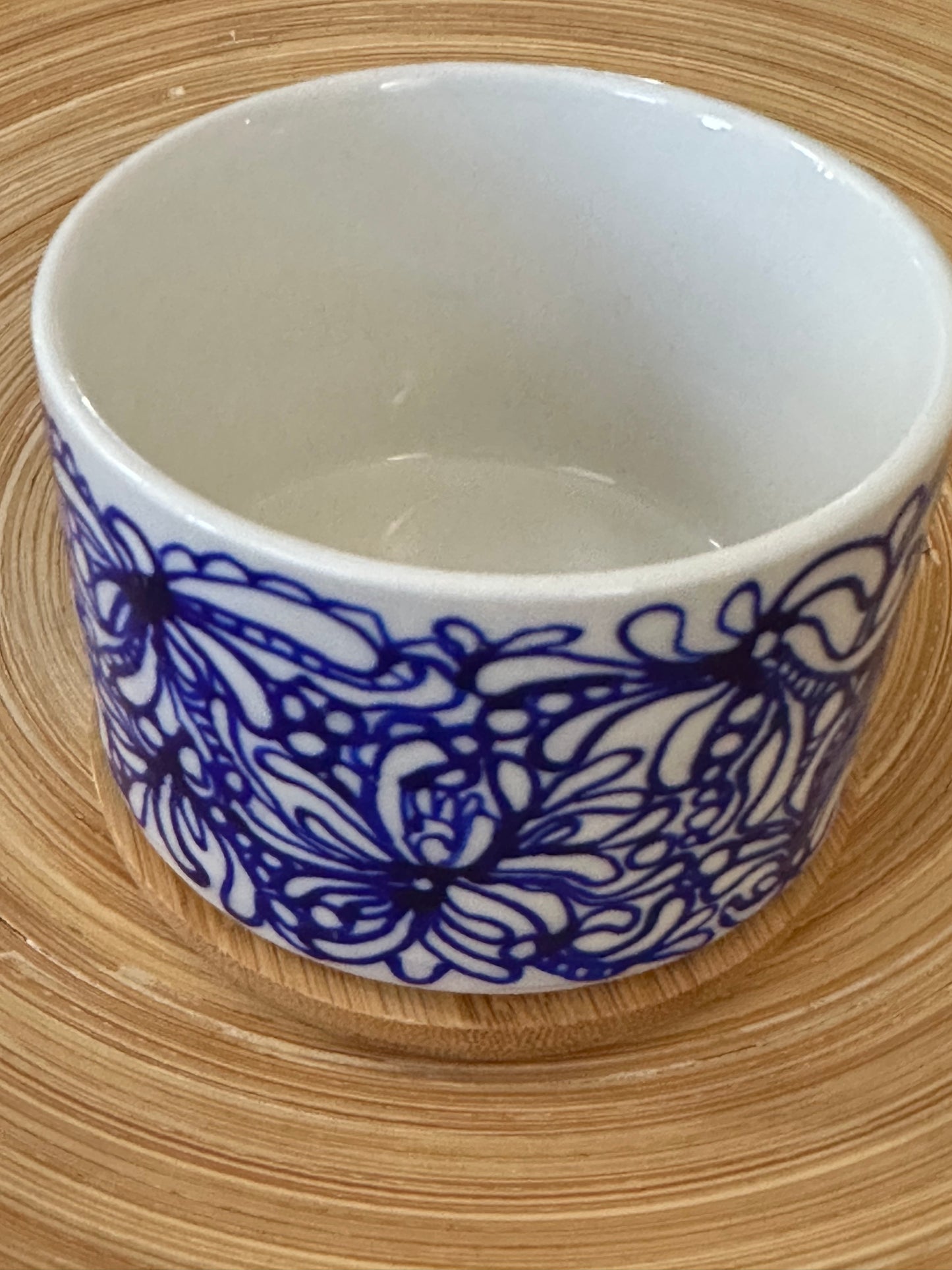 Hand Painted Mini Pot (Royal Floral)