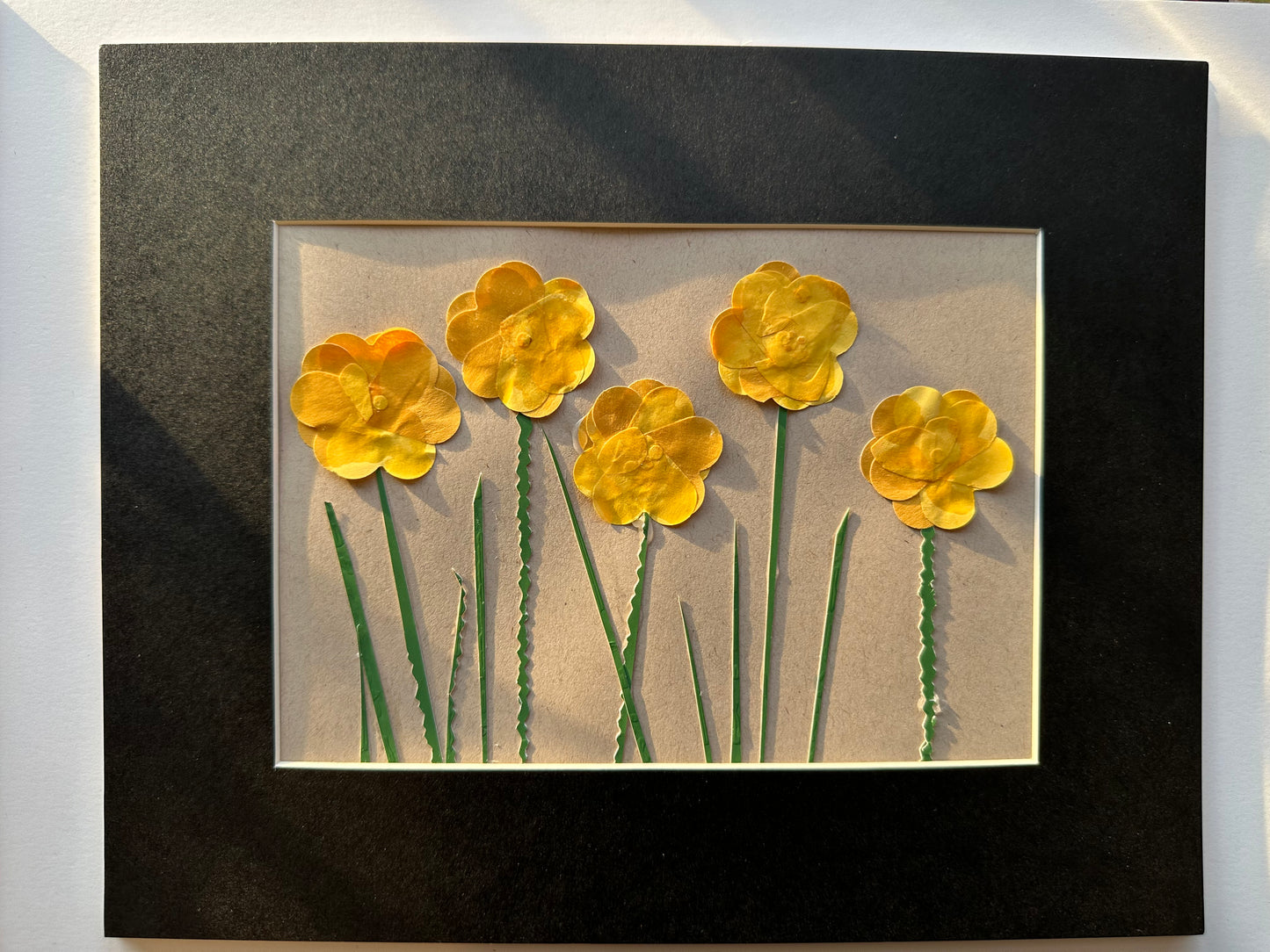 Matted Original Artwork: Buttercups (5x7)
